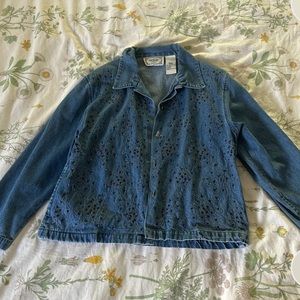 vintage denim jacket embroidered